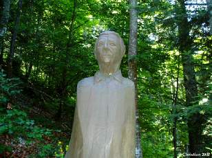 Georges-Andr Favre, sculpteur, 1998, autoportrait